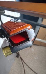 Browning Hi Power, Rare Belgian T-Series Tangent Sight with red backed grips.Near 100% with original pouch. - 6 of 15