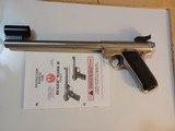 22 long rifle Cal.
Chrome Ruger
Semi-Automatic pistol, Bomar sights - 2 of 4