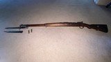 Turkish Mauser, Ankara 8mm with bayonet and 2 stripper clips - 1 of 15