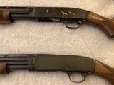 Set of six (two each 20ga, 28ga & .410) matching Winchester Gr V & Gr I M12 & M42 (mfg. by Miroku for Browning) - 7 of 10