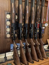 Set of six (two each 20ga, 28ga & .410) matching Winchester Gr V & Gr I M12 & M42 (mfg. by Miroku for Browning) - 2 of 10