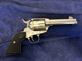 Ruger New Vaquero - .45 Colt - High Gloss Stainless - 4 1/2" barrel - Box, Manual, shell test - Excellent Condition - 15 of 15