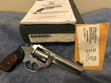 Ruger - SP 101 - .357 Magnum- 4"- Stainless-Fiber Optic Sight-Excellent Condition-original box & test envelope - 1 of 15