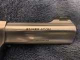 Ruger - SP 101 - .357 Magnum- 4"- Stainless-Fiber Optic Sight-Excellent Condition-original box & test envelope - 11 of 15
