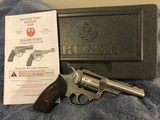 Ruger - SP 101 - .22 LR Caliber - 4" barrel - Stainless - Excellent Cond. - Green Fiber Optic Sight - Short Barrel - 2 of 15
