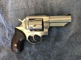 Ruger GP 100 - .357 Magnum - Stainless - 3 inch barrel - perfect conceal/carry - Excellent Condition - Soft Rubber with Wood Inset Handle - 2 of 15