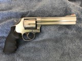 Smith & Wesson - .357 Magnum - Model 686-4- 5 3/4" barrel - STAINLESS - Perfect Condition - Padded Case - Rubber Grip - 1 of 15