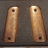 ARTISIAN HANDCRAFTED 1911 BRASS INLAY WALNUT GRIPS - 7 of 10