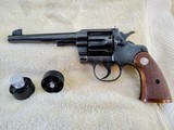 COLT OFFICERS TARGET MODEL 38 SPECIAL, 6” HEAVY BARREL, w/ COLT 