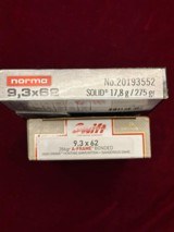 9.3X62MM SWIFT A FRAME
/ NORMA SOLIDS - 2 of 2