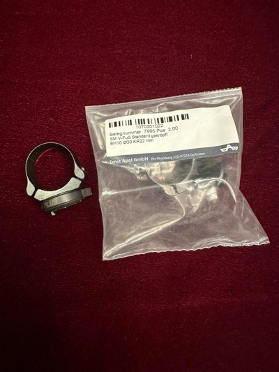 EAW / Recknagel G9 Plus Swing Off 30 MM Scope Rings For Rigby Big Game / Mauser 98 Magnum Double Square Bridge Fitted By Mark Cromwell NECG