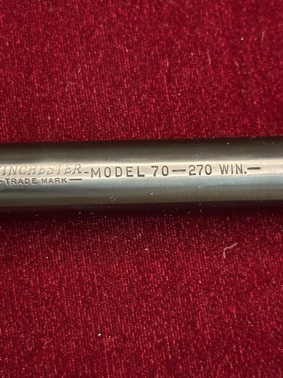 Winchester Pre 64 Mod 70 .270 Winchester Barrel