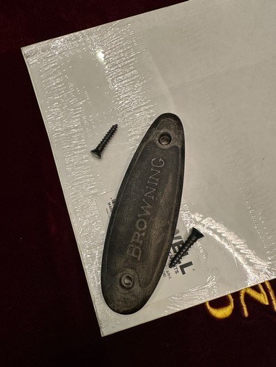 Original Early Browning Safari Rifle Butt Plate