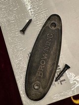 Original Early Browning Safari Rifle Butt Plate - 2 of 2
