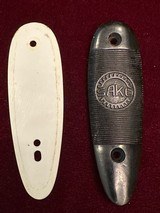 Early Factory Original SAKO Butt Plate With White Spacer & Screws - 2 of 4