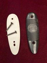 Early Factory Original SAKO Butt Plate With White Spacer & Screws - 4 of 4