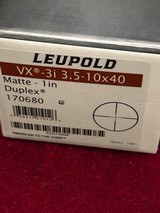 Leupold VX - 3i
3.5-10X40 Matte Duplex - 3 of 10