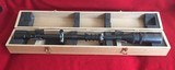 UNERTLTWENTY (20) POWER TARGET SCOPE, MOUNTS (NEAR MINT) AND NEW OAK STORAGE BOX - 4 of 7
