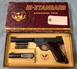 High Standard Supermatic .22LR Pistol With 2 barrels and counter weights - 1 of 9