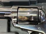 Engraved Ruger Vaquero 45 Colt Stainless. With Box and papers - 3 of 10