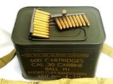 M1 30 Carbine Korean War Surplus Ammo 600 rd can ***Free Shipping*** - 13 of 18