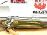 Old Inventory 2014 - Ruger M77 Hawkeye Predator *308 Win* Stainless - Green Mountain Laminate *New in Box* - 1 of 9