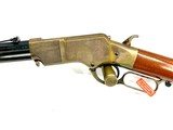 Henry 1860 45 Colt Made by Taylors / Uberti New in Box Old inventory. Natural patina on the brass from sitting in the box - 8 of 14