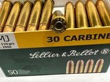 30 Carbine Sellier & Bellot 400 rounds .70 per round - Shipped. - 2 of 3