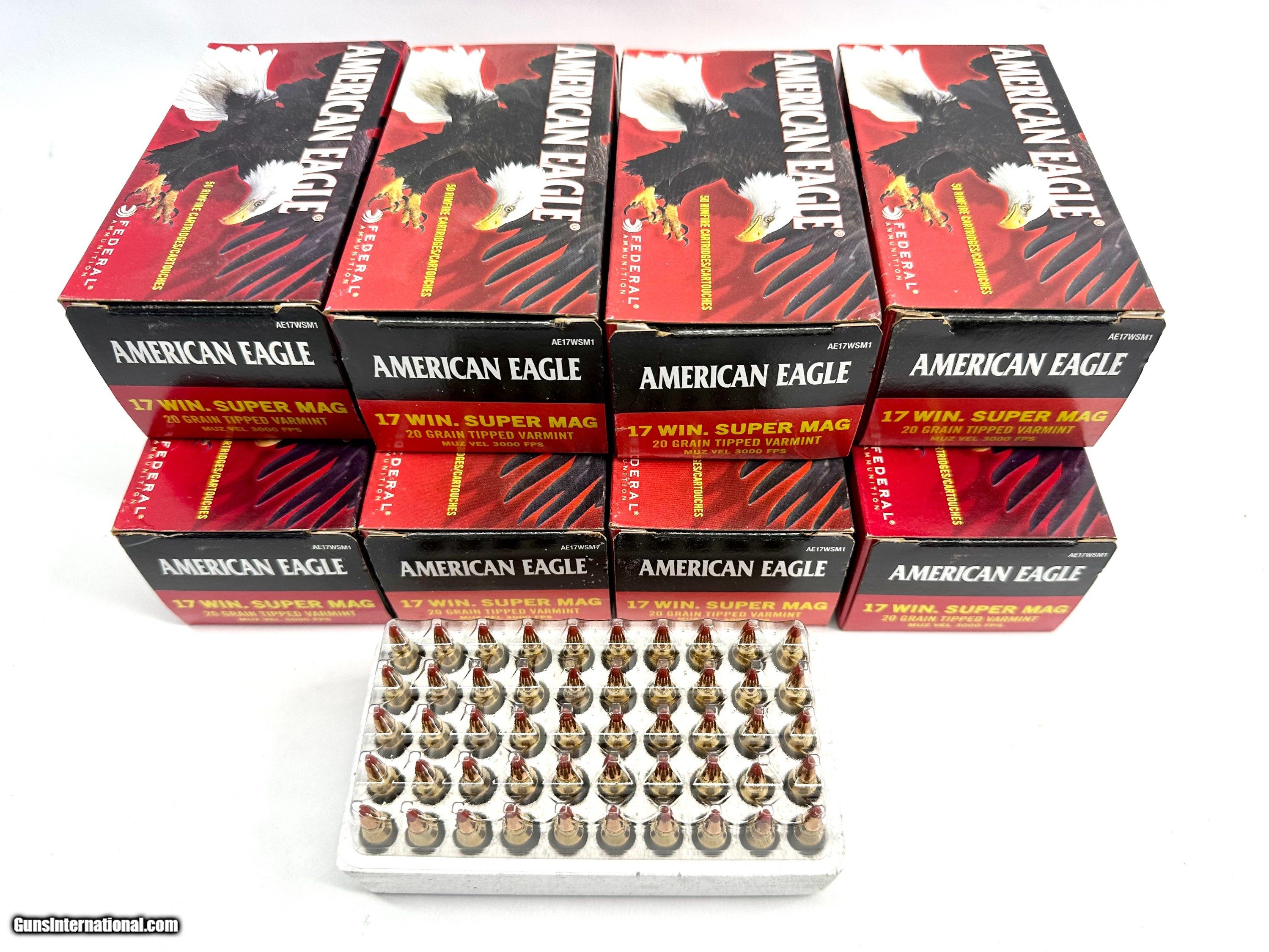 400 rounds 17 Win Super Magnum