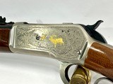 Browning 71 * 348 Win *High Grade, Engraved, With Gold Elk, and Deer - 20 of 25