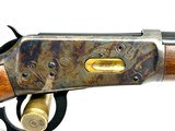 Unfired 1965 30-30 Winchester 94 Case colored and scroll engraved saddle ring carbine Steel butt plate - 1 of 18