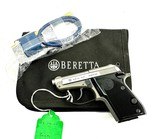 Beretta 21a .22LR Stainless Steel Like new with Lock and soft Case - 1 of 3