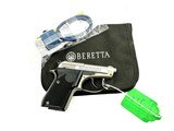 Beretta 21a .22LR Stainless Steel Like new with Lock and soft Case - 2 of 3