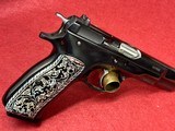Custom Finished CZ 75 with Mother of Pearl custom grips. One of a kind! - 4 of 7