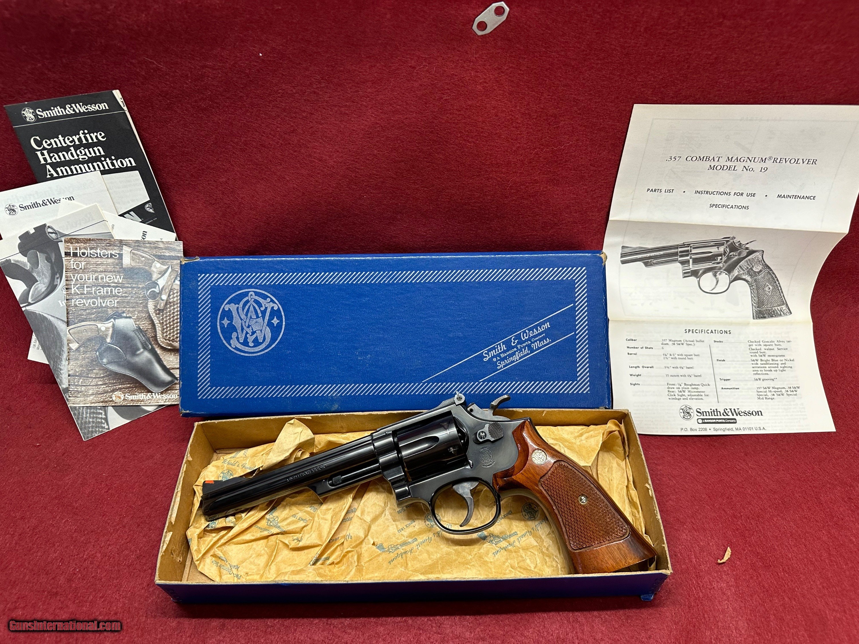 Excellent Smith & Wesson 194 Combat Magnum 1980 With Box and Papers