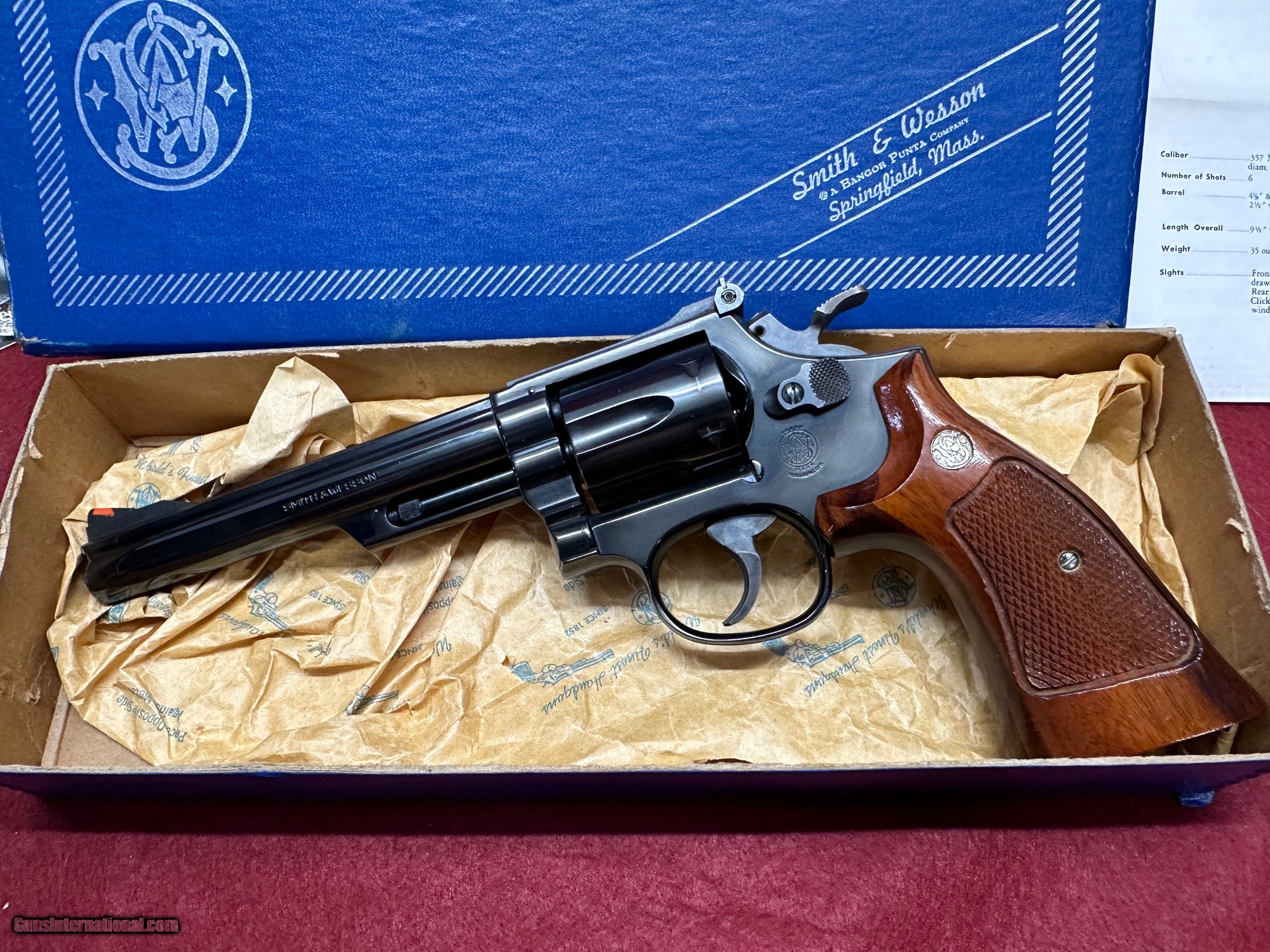 Excellent Smith & Wesson 194 Combat Magnum 1980 With Box and Papers