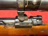 Mauser 98, Claw mount, Vintage 1940's scope, Double set triggers, Scroll engraving, Full length rib, 9mm Mauser - 5 of 17