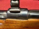 Mauser 98, Claw mount, Vintage 1940's scope, Double set triggers, Scroll engraving, Full length rib, 9mm Mauser - 3 of 17