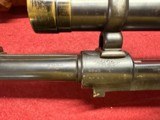 Mauser 98, Claw mount, Vintage 1940's scope, Double set triggers, Scroll engraving, Full length rib, 9mm Mauser - 12 of 17