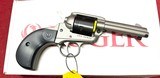 Ruger Wrangler Birds Head 3-3/4" Barrel Silver Cerakote **No Credit Card Fees** - 1 of 5