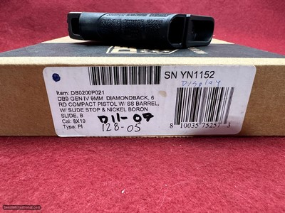 Diamondback Firearms DB9 Compact Pistol ** NO Credit Card Fees** - Image 2 of 3