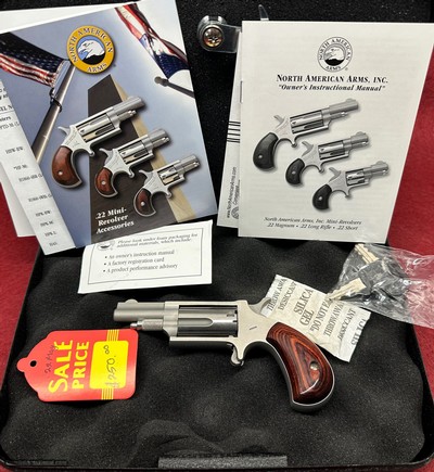 North American Arms .22 Mag mini Revolver **No Credit Card Fees**