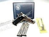 Nickel Smith & Wesson model 59 With original box and papers. Bullseye spring kit installed 1981 - 1 of 9