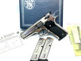Nickel Smith & Wesson model 59 With original box and papers. Bullseye spring kit installed 1981 - 5 of 9