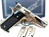 Nickel Smith & Wesson model 59 With original box and papers. Bullseye spring kit installed 1981 - 2 of 9