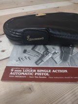 MINT BROWNING BELGIUM Hi-POWER 9mm SILVER CHROME - 15 of 15