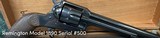 Scarce Remington Model 1890 SA
- .44 WCF - Serial #500 - 1 of 15