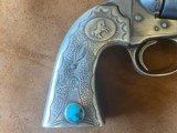 Colt Bisley .38 with RARE Mark Chee Solid Silver Grips- Manuf. 1911 - 5 of 11
