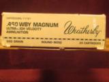 WEATHERBY 460 MAG AMMO - 1 of 3