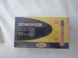 CIL DominionBrand Caliber 43 Mauser - 1 of 3